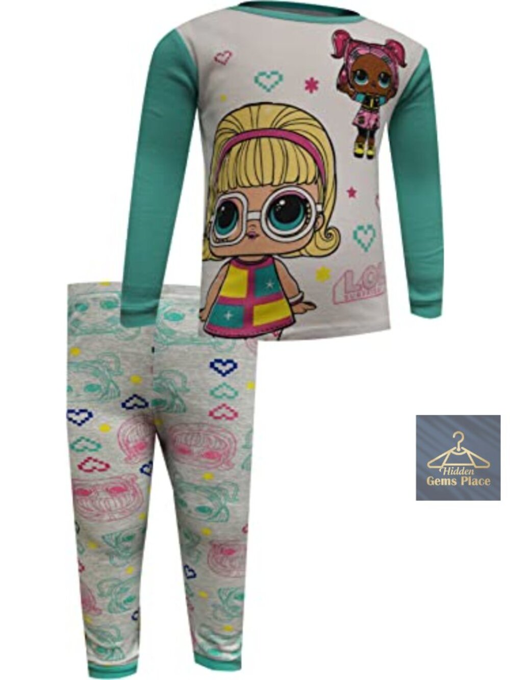 Girls LOL Surprise Cotton Pajama Set Snug Fit Sleepwear